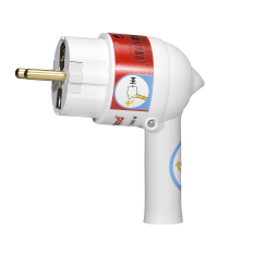 Щепсел шуко/фр. стандарт Legrand с дръжка, 2P+T, бял