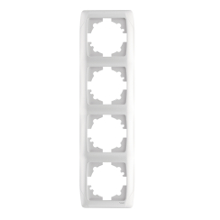 Четворна вертикална рамка Viko Carmen, бяла