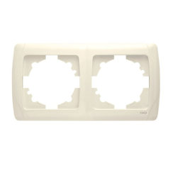 Двойна хоризонтална рамка Viko Carmen, бежова/крем