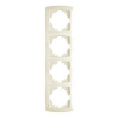 Четворна вертикална рамка Viko Carmen, бежова/крем