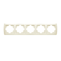 Хоризонтална рамка за 5 модула Viko Carmen, бежова/крем