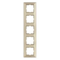 Вертикална рамка за 5 модула Panasonic Arkadia Slim, бронз