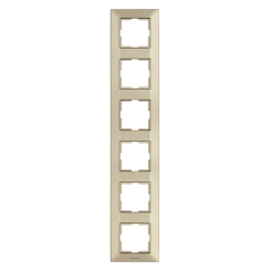 Вертикална рамка за 6 модула Panasonic Arkadia Slim, бронз