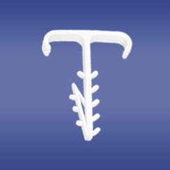 Дюбел двойна кука USMP 3 BIS за два мостови кабела 3x2.5mm2 с отвор 6-7mm, 100бр