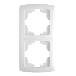 Двойна вертикална рамка Viko Carmen, бяла