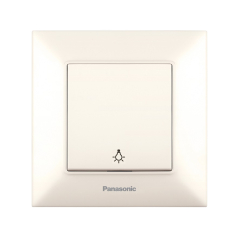 Стълбищен (лихт) бутон Panasonic Arkedia Slim, крем