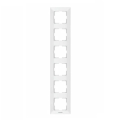 Вертикална рамка за 6 модула Panasonic Arkedia Slim, бяла