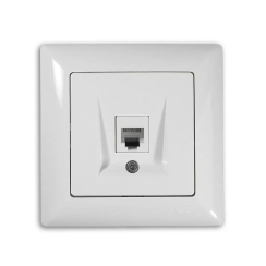 Розетка за компютър CAT5e, Gunsan Visage, бяла