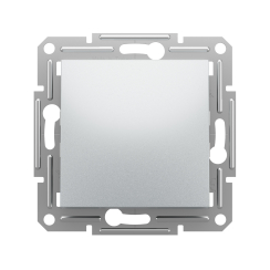 Механизъм единичен ключ сх. 1 Schneider Asfora, сив/алуминий