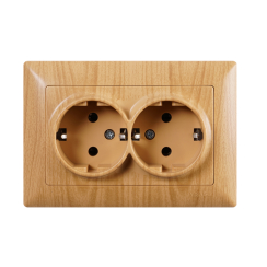 Двоен контакт шуко Gunsan Visage, круша