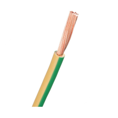 Инсталационен проводник H07V-K (ПБ-А2), 2.5mm2, жълто-зелен
