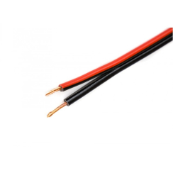 Плосък инсталационен проводник H03VH-H (ШВПЛ-А), 0.5mm2, черно-червен