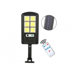 Соларна улична LED лампа със сензор и дист. D-iL, 18W, 6000K, IP44