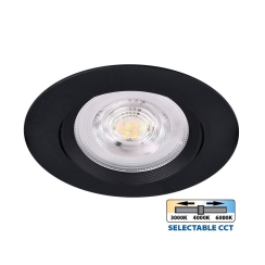 Кръгла LED луна Vivalux Raya, 5W, 3000-6400K, черна