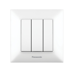 Троен ключ Panasonic Arkadia Slim, бял