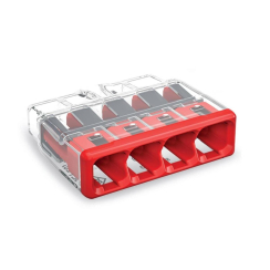 Клема Wago бърза връзка, 4x0.75-4mm2, 32A