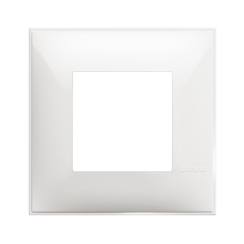 Декоративна рамка немски стандарт bticino Classia, 2 модула, бяло