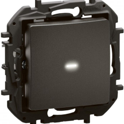 Бутонен димер Niloe New Legrand, R=5-150W LED=1-150VA, черен