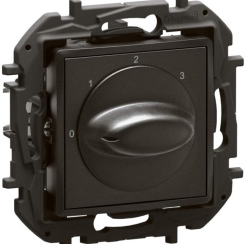 Розетка ключ за управление на вентилация Niloe New Legrand, 20A 250V, черна