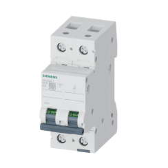 Автоматичен прекъсвач Siemens 5SL6, 2P, 10A, 6kA, крива С