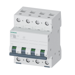 Автоматичен прекъсвач Siemens 5SL6, 4P, 25A, 6kA, крива С
