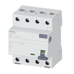 ДТЗ Siemens 5SV4 4P, 63A, 30mA, тип AC, 10kA