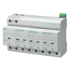 Катоден отводител Siemens SPD 350V, 25kA, 3P+N тип 1+2 с индикация