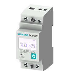 Трифазен електромер Siemens SENTRON за директно измерване 7KT PAC1600, Modbus, 2 тарифи, DIN, 63A, MID