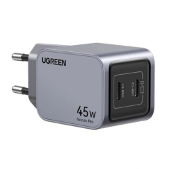 ЗАРЯДНО УСТРОЙСТВО 220V 2xUSB-C,GaN,45W X707 UGREEN