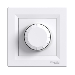 Димер ротативен за LED Schneider Asfora, бял