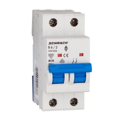 Миниатюрен АП Schrack Amparo 2P, 10A, крива B