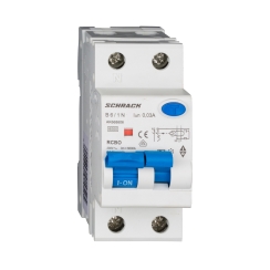 АП+ДТЗ Schrack Amparo 1P+N, 6A, 30mA, крива B
