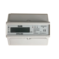 Трифазен мерител за директно мерене на ел. енергия Gao, LCD, 100A