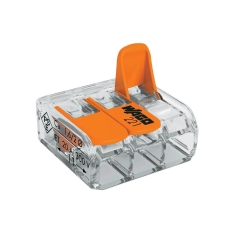 Клема Wago бърза връзка, 3x0.2-4mm2, 32A