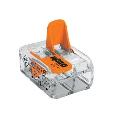 Клема Wago бърза връзка, 2x0.2-4mm2, 32A