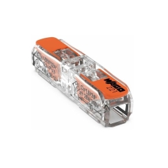 Клема Wago Inline бърза връзка, 2x0.2-4mm2, 32A