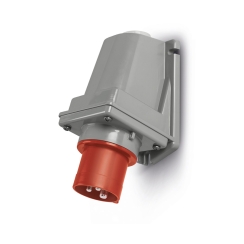 Индустриален щепсел за стенен монтаж Scame Optima, 32A, 3P+N+E, IP44