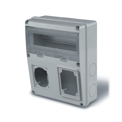 Контактно табло Scame Enerbox, 11x DIN, 1x 16/32A, 1x 63A, 4x шуко, IP55