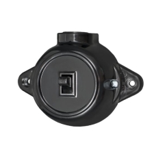 Девиаторен ключ сх. 6 Atra Ретро, черен