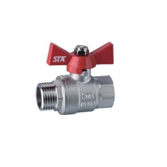 Сферичен кран Т-образен, ПО /BIG/ F/M, 3/4"