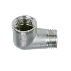 Коляно МЖ, матиран месинг, 1"
