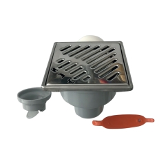 Сифон "Say Lux", ABS, с неръждаема хромирана решетка, Ф50