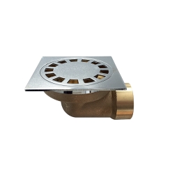 Сифон рогов, месинг, квадратен, 100x100mm