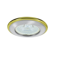 LED луна двуцветна Vivalux Dua SL314, G5.3, сатен никел/злато