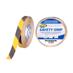 Лента против подхлъзване HPX Safety Grip, 25mmx5m, жълто-черен