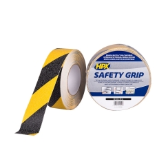 Лента против подхлъзване HPX Safety Grip, 50mmx18m, жълто-черна
