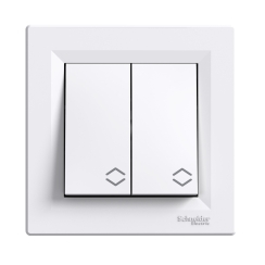 Двоен девиаторен ключ СХ-6 Schneider Asfora, бял