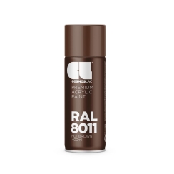 Акрилна спрей боя Cosmos Lac, RAL 8011 Nut Brown/Ядково Кафяво