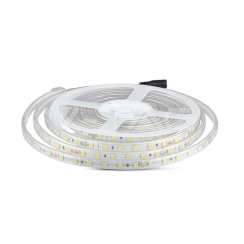 Влагозащитена LED лента V-Tac SMD5050, 10W, 24V, 6500K, 60Led, 5м