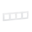 Декоративна четворна рамка Legrand Niloé, бяла